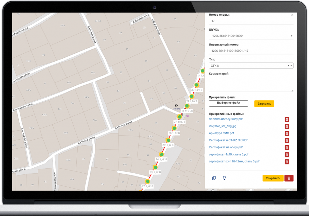 Цифровой двойник сетей освещения UNILIGHT